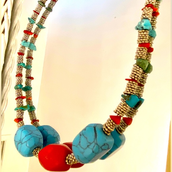 Vintage Silver Turquoise and coral - 1970s - Picture 4 of 5